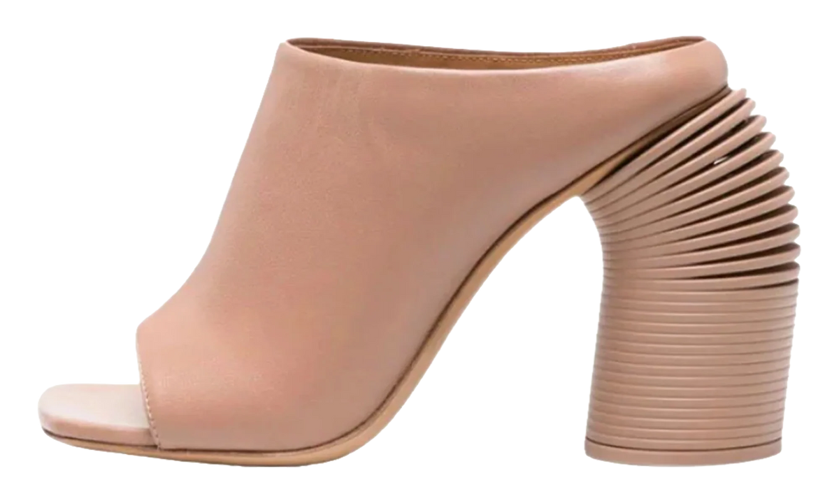 Spring Mule Sandals "Beige" OWIJ033F23LEA002