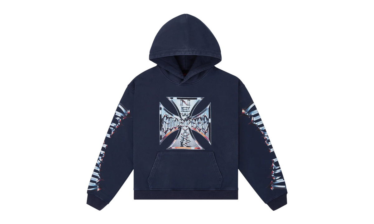 Chrome Motto Hoodie "Navy Wash" 10079168