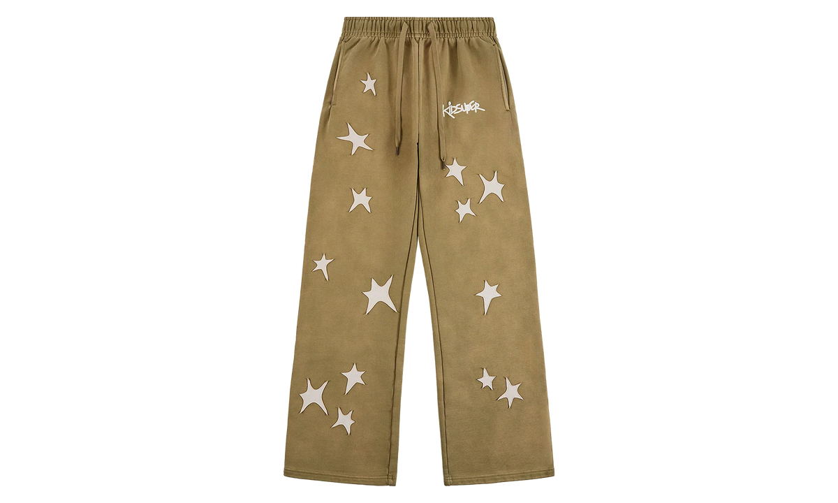 Patchwork Washed Sweatpant "Green" KS003