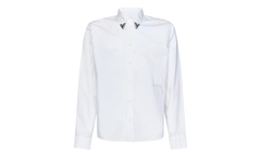 Straight Point Collar Shirt "White" OMGE006S23FAB0060101