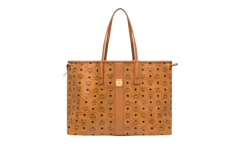 Large Liz Shopper in Visetos "Cognac" MWPCSVI02CO001