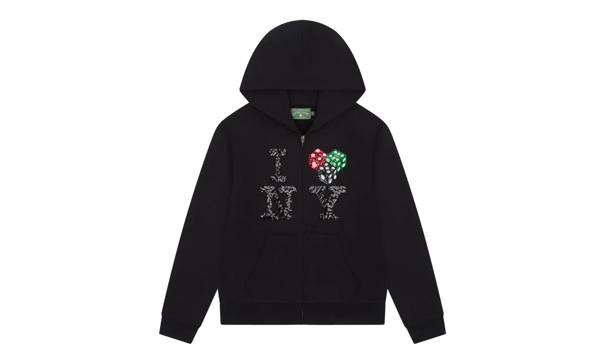 “I Love NY” Zip-Up Hoodie "Black" DT275