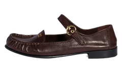 Leather Strap Loafer WMNS "Dark Brown" 5D563E 007 F0003