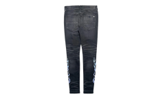 Bandana Flame Patch Jeans Aged "Black Multi" PS22MDS192 028