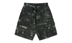 Army Stencil Cargo Shorts "Black" PF22MPB006_Black