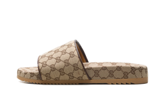 GG Slide "Beige Canvas" 624695 H6320 9763