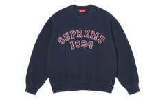 Plaid Arc Crewneck "SS26 - Navy" SU27409