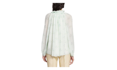 SILK FLARE SLEEVE BLOUSE "Mint" RW TO0114 5672 E23 401