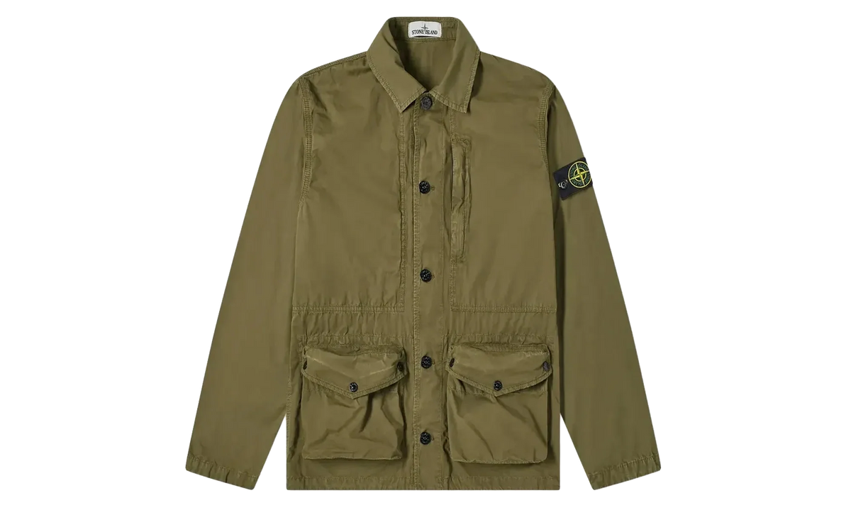 Tela Smerigliata Canvas 3 Pocket Jacket "Olive Green" 7415439WN V0158