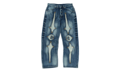 TC Bone Leather Denim Pants "Blue" TC25PT2101