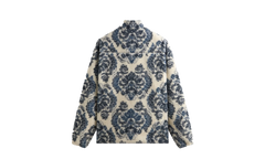 Damask Floral Sherpa Harper Jacket "Sandrift" khm010821 104