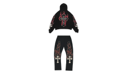 Flames Sweatsuit "Red" BS114
