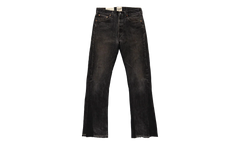 LA FLARE DENIM PANTS "Black" GD078