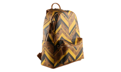 Medium Stark Mega Monogram Backpack in Visetos "Cognac" MMKFAVE03CO001