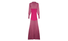 FINE RIB MIDI DRESS "FUCHSIA" RW DR0037 K007 H22 59