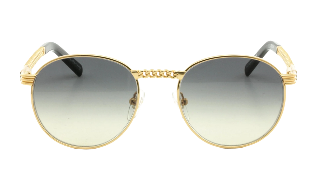Miami Vice Cuban Link Edition 24KT "Yellow Gold / Black / Green Gradient" CLMV2 0001 16C6