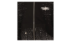 Rhinestone Zip Up Jacket "Black" RET028