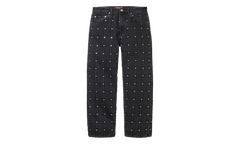 Studded Seam Loose Fit Jean "SS25 - Black" SU27217