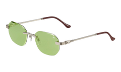 Hustler Rimless Drill Mount 24KT "White Gold / Lime Green" DMHU2 0039 42D4