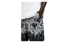 Allover Palms Swimshort "Black / Off White" PMFA005S22FAB0081003