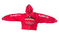 Radical Paper Rose Zip Hoodie "Meta Red" RDCL HD64 META