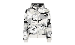 Cotton Wreath Zip Hoodie "White Camo" DT063