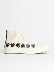 Comme des Garçons Play x Converse Chuck 70 Hi Multi Hearts White