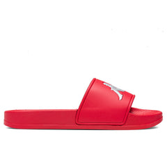 Authentic Adam 2 Slides - Red Lollipop/Silver